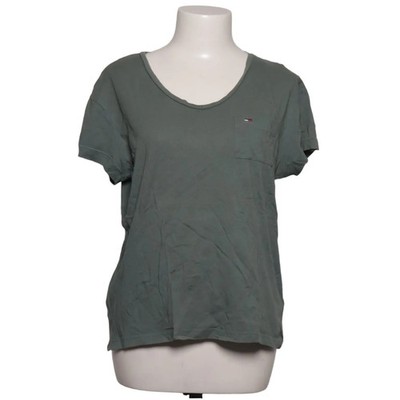 Tommy Hilfiger Denim, T-shirt, Größe: S, Grün, Einfarbig, Damen #AEo