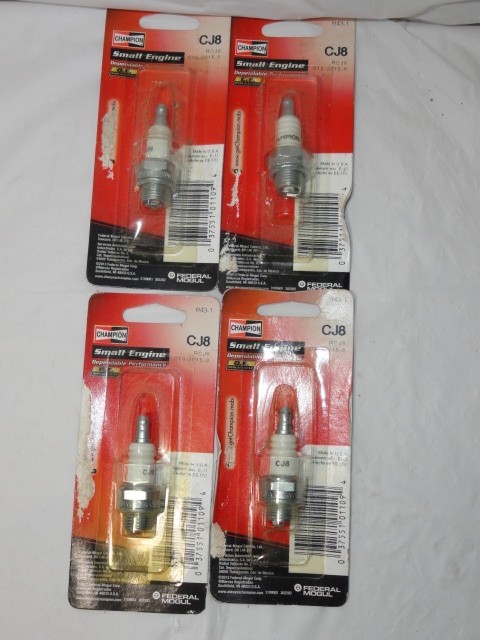 4 NEW CHAMPION 843-1 SMALL ENGINE SPARK PLUG CJ8