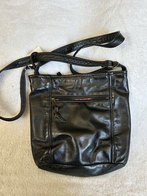 The Purse Peddlers Women's Black Crossbody Bag Handmade in Michigan