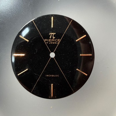 Pierce Uhrenzifferblatt Durchmesser 30,4mm Sektoral und vergoldet