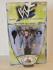 NEW VINTAGE 90'S WWF WWE Ringside Collection Jim Cornette Figure W/ Racket Jakks