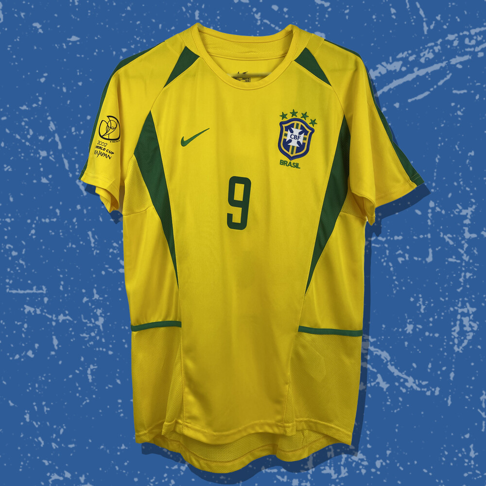 Vintage 02-03 Brazil National Team Home Shirt - Ronaldo #9