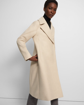 Theory] Woman's Sculpted Coat in Recycled Wool Melton - Size 8