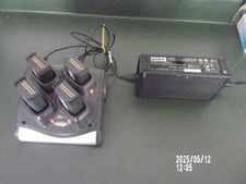Motorola Battery Charger Model: SAC9000-4000 and Power Supply and 4 batteries