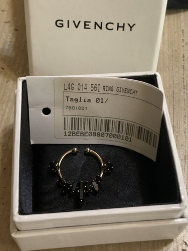 GIVENCHY New Small Nose Ring Brass With Black Swarovski 2012 Collection - Picture 5 of 12