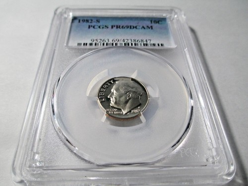 1982- S 10C PCGS PR69DCAM Roosevelt Dime Proof PCGS #95263.69/42386847 - Picture 2 of 4