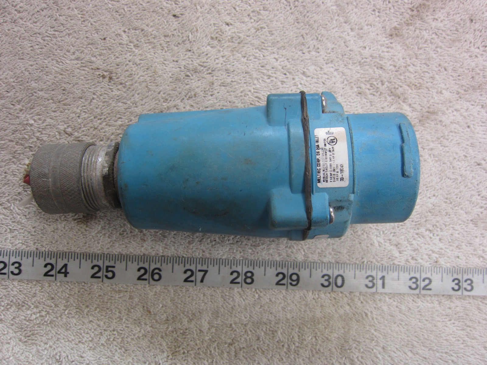 Meltric DS20A 33-18043 20A 480V Pin & Sleeve Plug, Used | eBay