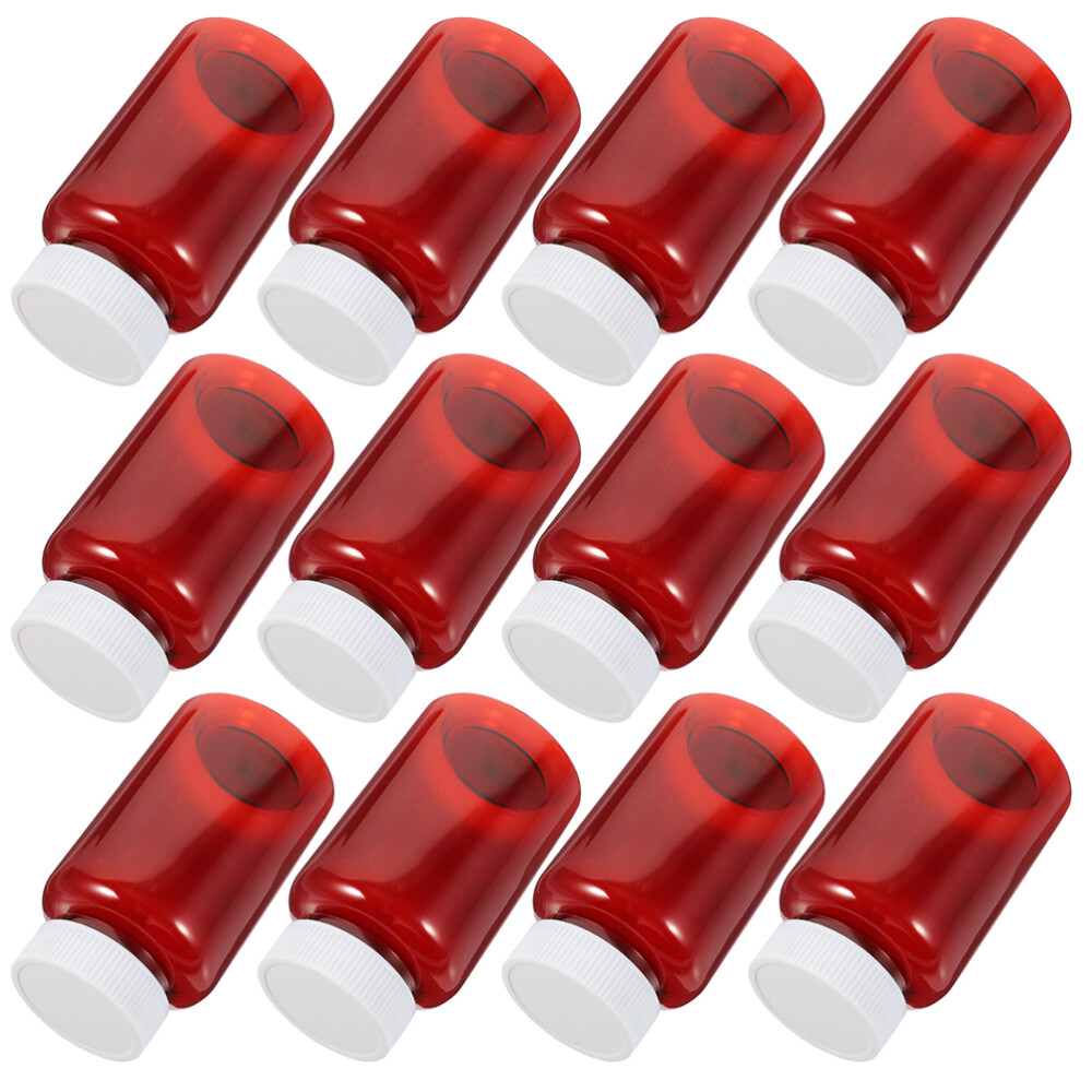 16pcs Plastic Medicine Container Pill Storage Bottle 100ml Plastic