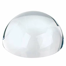 PAPERWEIGHT MAGNIFIER - Dome Magnifier/Paperweight, 3.25"OPTICAL CRYSTAL