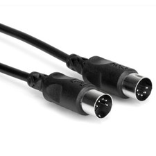 Hosa MID-320 20 Foot MIDI Cable 5-pin DIN to 5-pin DIN - Black, New 