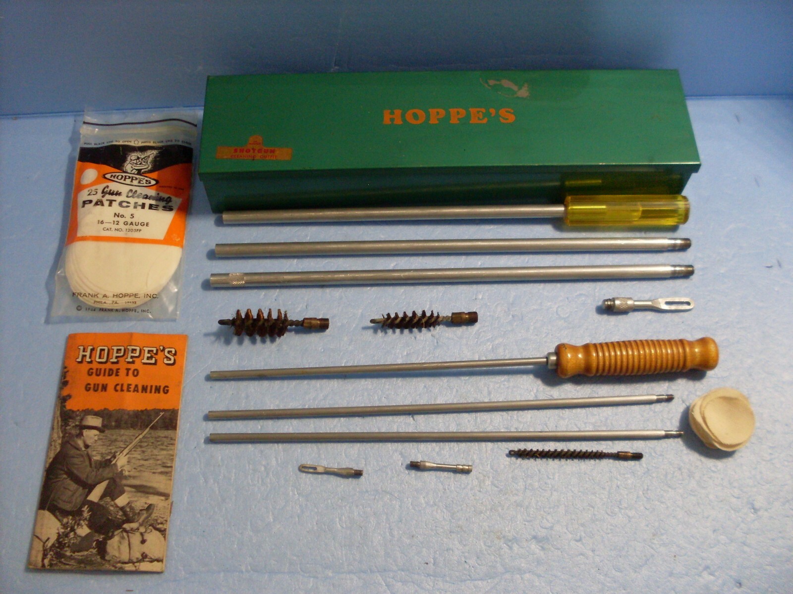 Vintage Hoppe's Gun Cleaning Kit in Green Metal Box / 1960's eBay