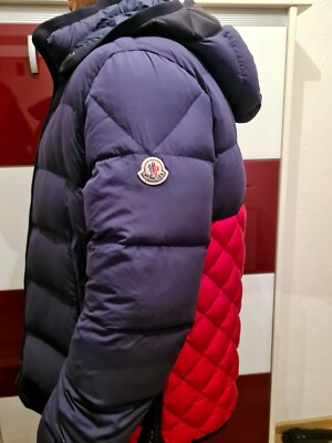 Moncler down men's jacket Tanguy blue red size 4 L down LP:  1390