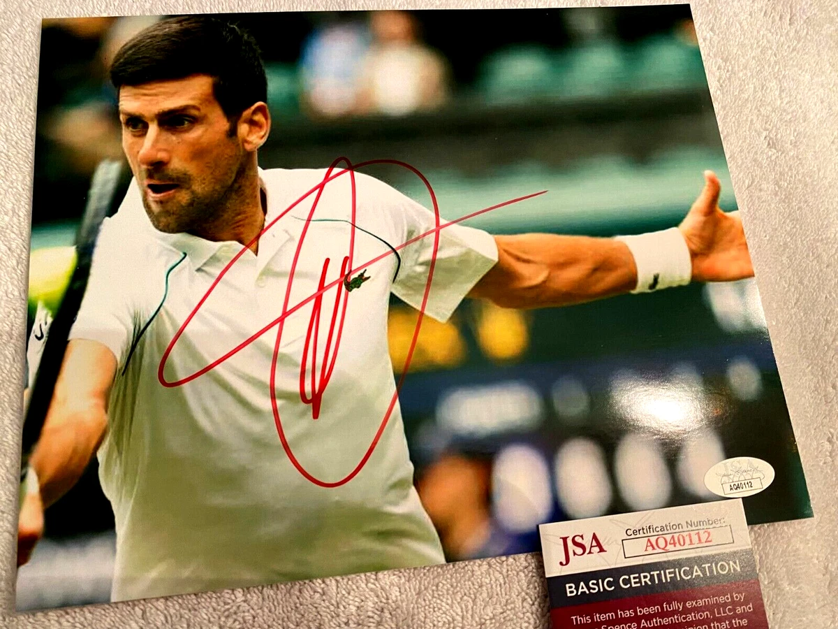 Preços baixos em Fotos autografadas-Novak Djokovic Tennis | eBay