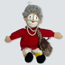 Forum Novelties GRANDMA CLOWN DOLL WITH PURSE AND GLASSES Stuffed Plush TOY CUTE