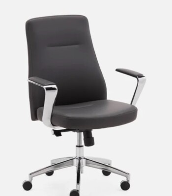 Brand New Structube Branson Office Chairs in dark grey tone