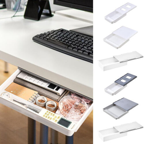 Under Desk Drawer Organizer Self-Adhesive Slide-out Desk DrawerOrganization