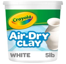 Crayola Air Dry Clay 5lb – White Sculpting Clay for Kids, Class Supplies