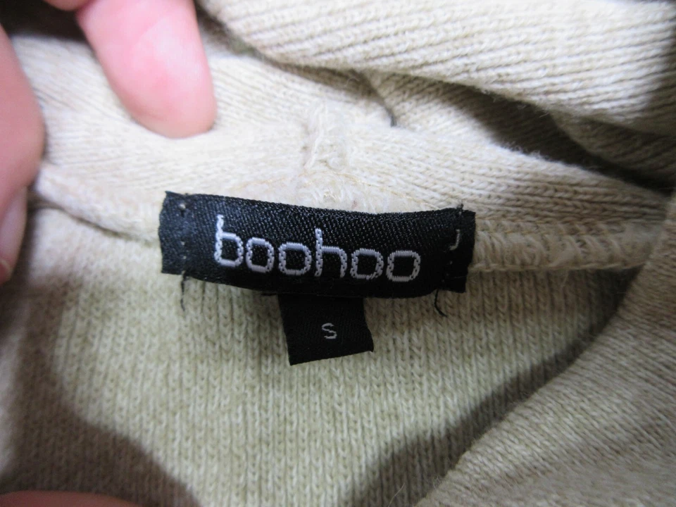 Boohoo Pullover Sudadera con Capucha Mujer Manga Larga Talla S Crema Foto 4 de 4