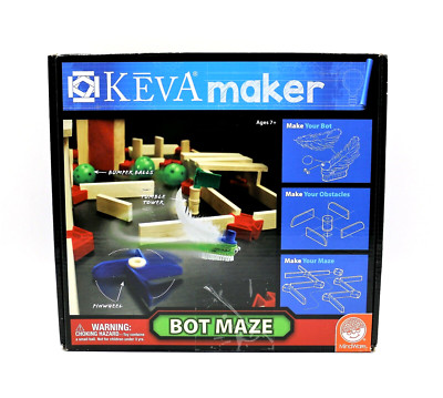 Mindware KEVA maker Bot maze Bot wash for ages 7+ Design your Bot complete set