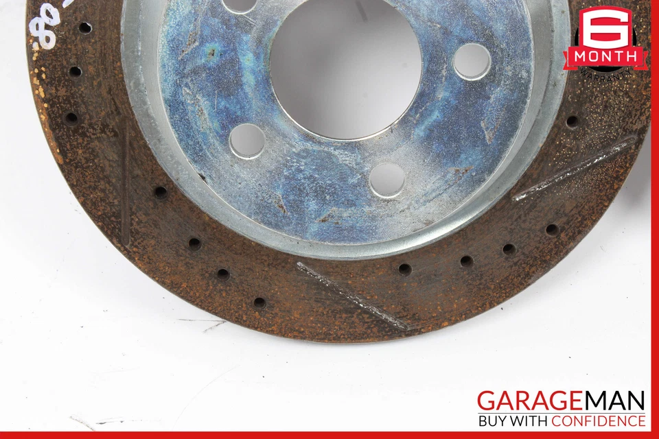 06-11 Mercedes W219 CLS550 Rear Right & Left Brake Rotor Disc Set Drilled OEM - Image 3 of 4