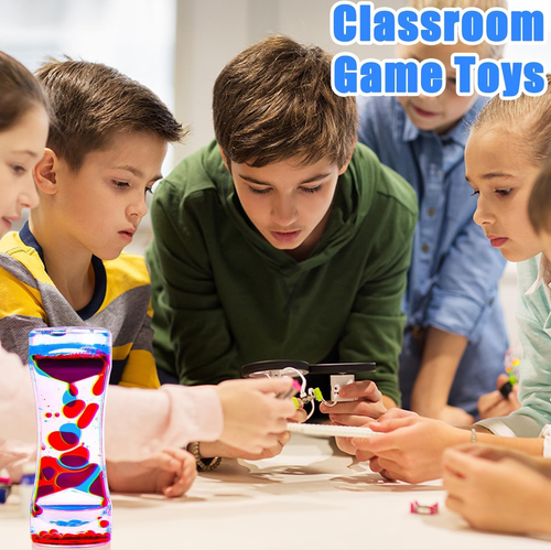 Liquid Motion Bubbler Sensory Toys, 12 Pack Liquid Timer Desktop Colorful Hourgl - Picture 6 of 12