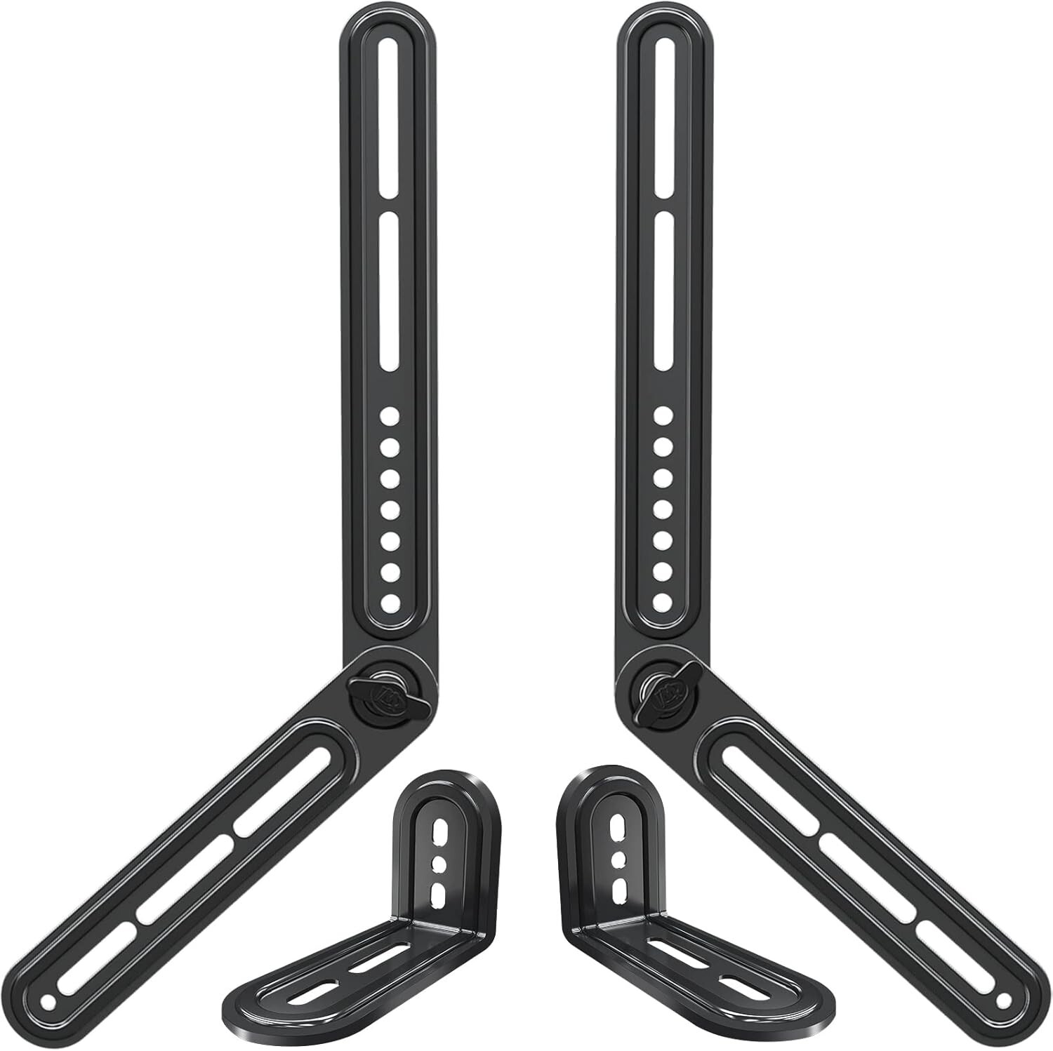 Soundbar Mount Bracket for Mounting Above or Under TV Fits Most of Sound Bars Up-image