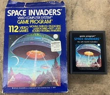 SPACE INVADERS Vintage Atari 2600 With Box And Cartridge Tested 8977