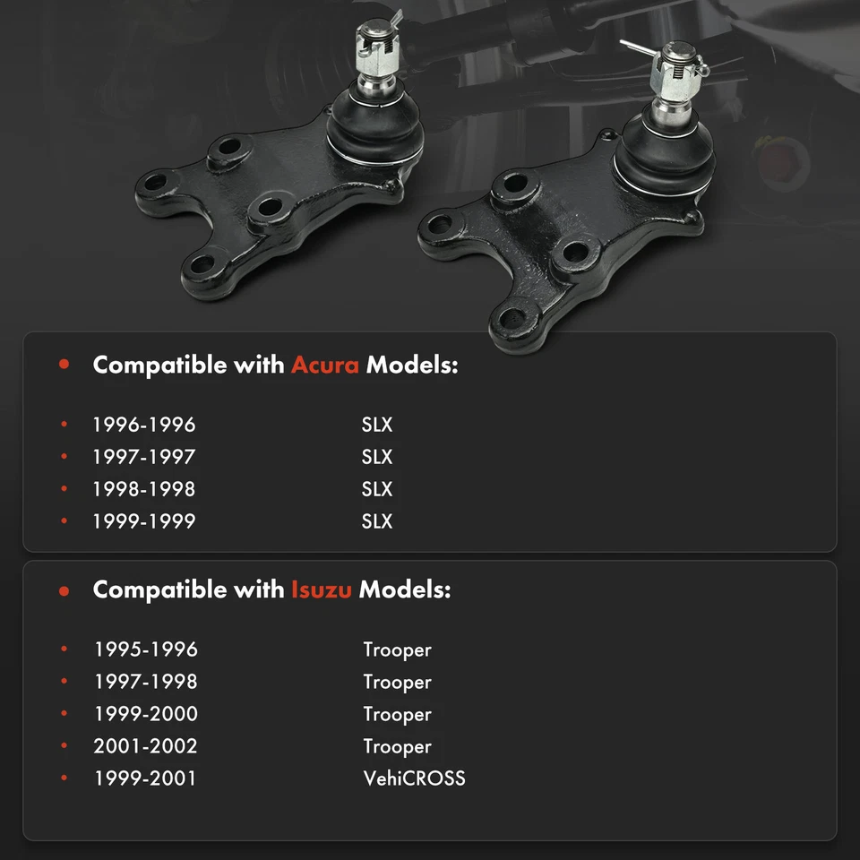 2x Kit de rótula inferior delantera para Acura SLX 1996-1999 Isuzu Trooper VehiCROSS Foto 2 de 4