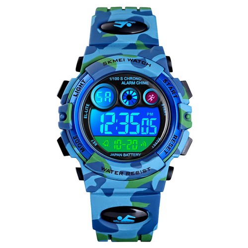 SKMEI Men Sport Digital LED Watches Camouflage Bracelet Wristwatch Boys Watch - Picture 11 of 12