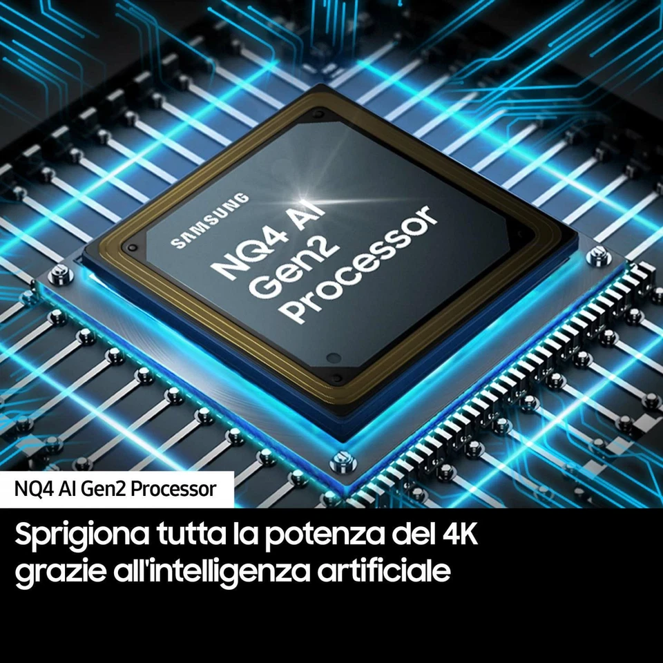 Samsung Smart TV 77" 4K UHD OLED Tizen Classe F Dolby Atmos Nero QE77S90DAEXZT - Immagine 4 di 4