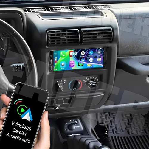 Radio estéreo GPS Wifi Android 13 de 6,8" para Jeep Wrangler TJ Carplay RDS 1997-2002 - Imagen 9 de 20