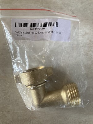 Garden Hose Elbow with Solid Brass 90 Degree 3/4'' FHT X 3/4'' MHT