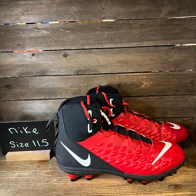 Mens Nike Force Savage Varsity 2 Red Athletic Football Cleats Shoes Size 11.5 D