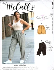 McCalls M8148 Misses 26 to 32 Learn to Sew Shorts and Pants Uncut Sewing Pattern