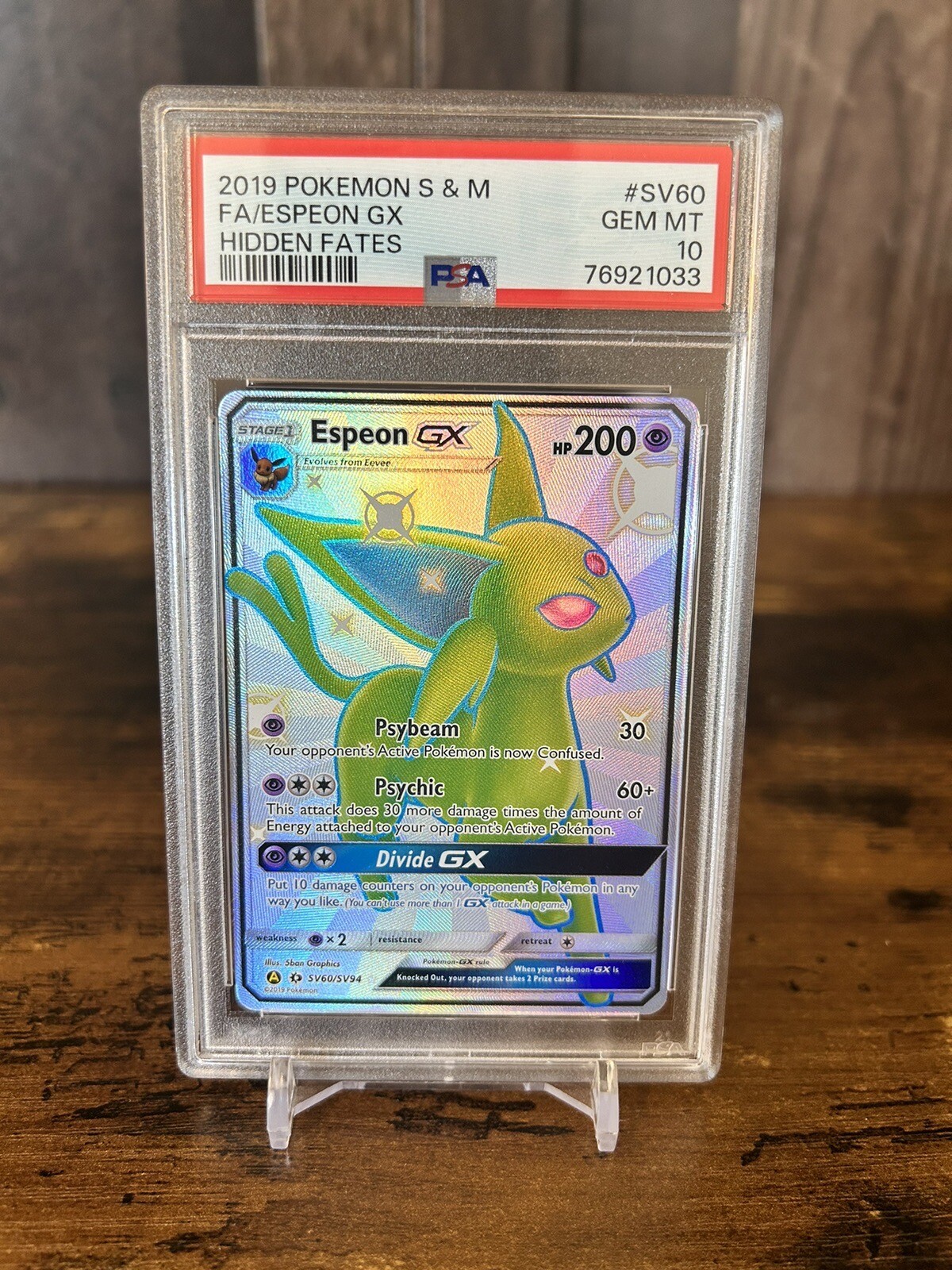 Espeon GX SV 60 PSA 10 Pokémon TCG Hidden Fates eBay