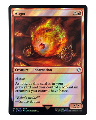 MTG | Anger  | Final Fantasy | Surge Foil | NM | EN