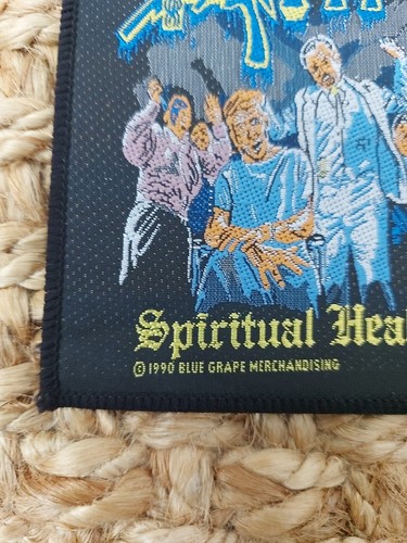 DEATH SPIRITUAL HEALING Patch Genuine 1990 Woven Vintage Rare NEW CONDITION - Picture 2 of 7