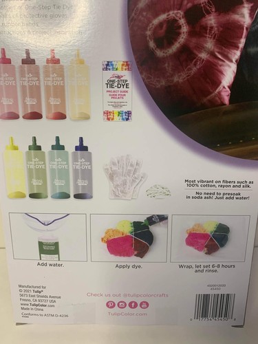 Tulip One-Step 37pc. Tie-Dye Kit w/ Retro Colors, 8 Projects - Picture 7 of 7