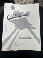 Atari BLASTEROIDS Arcade Supplement Schematic...
