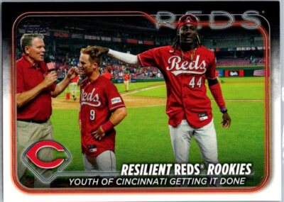 2024 Topps #133 Resilient Reds Rookies: Youth of Cincinnati Getting It Down
