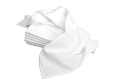 28-Inch by 28-Inch Flour Sack Dish Towels Premium 130 Thread Count White Set ...