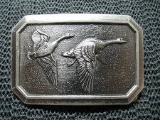 GOOSE IN FLIGHT BELT BUCKLE! VINTAGE! RARE! THE GREAT AMERICAN BUCKLE CO! 1976!