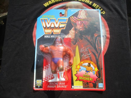 WWF Macho Man Randy Savage Blue Card series 3 MOC ...