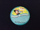 WALT DISNEY WORLD HAPPY BIRTHDAY PINBACK BUTTON, MICKEY MOUSE — photo 1