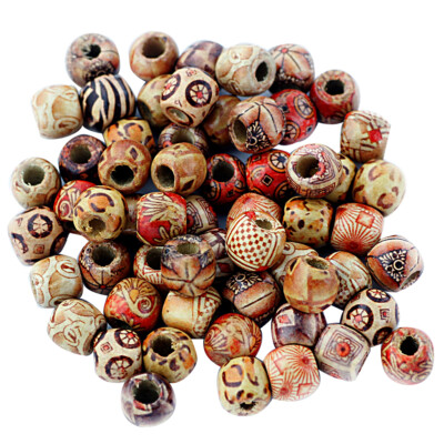 100 Stck. 12 mm Gemischt Rund Holz ABSTANDSHALTER Perlen CHARMS für Schmuck FUNDSTÜCKE