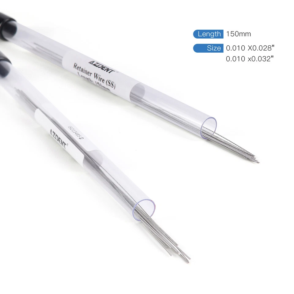 Ortodoncia Dental Alambre de Acero Inoxidable Lingual Retenedor Torsión Recta Pl Foto 2 de 4