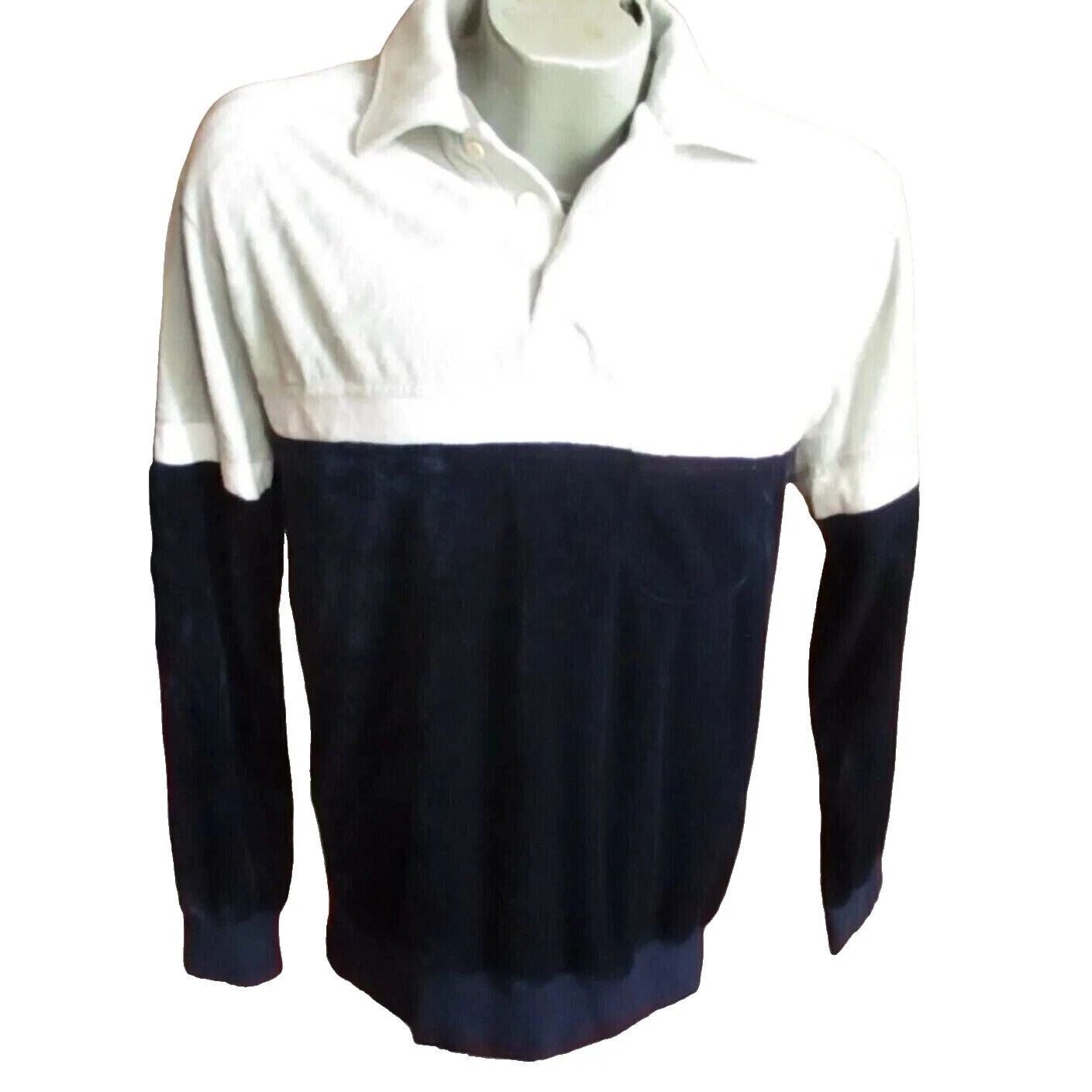 New Wave Polo, Rugby Camisas Informales Vintage 1980s para Hombre