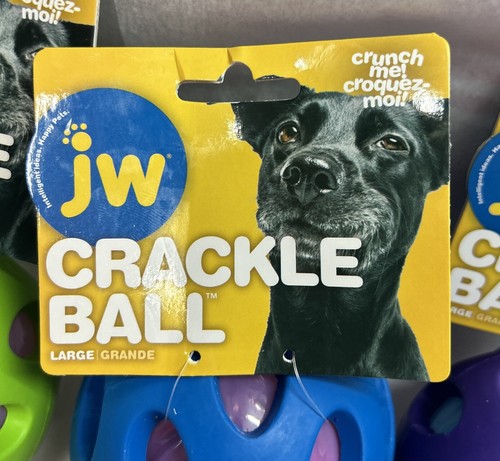 JW Pet Crackle Heads Crackle Ball Dog Toy 3-pack Large 🐶 A Great Deal!! - Picture 2 of 3