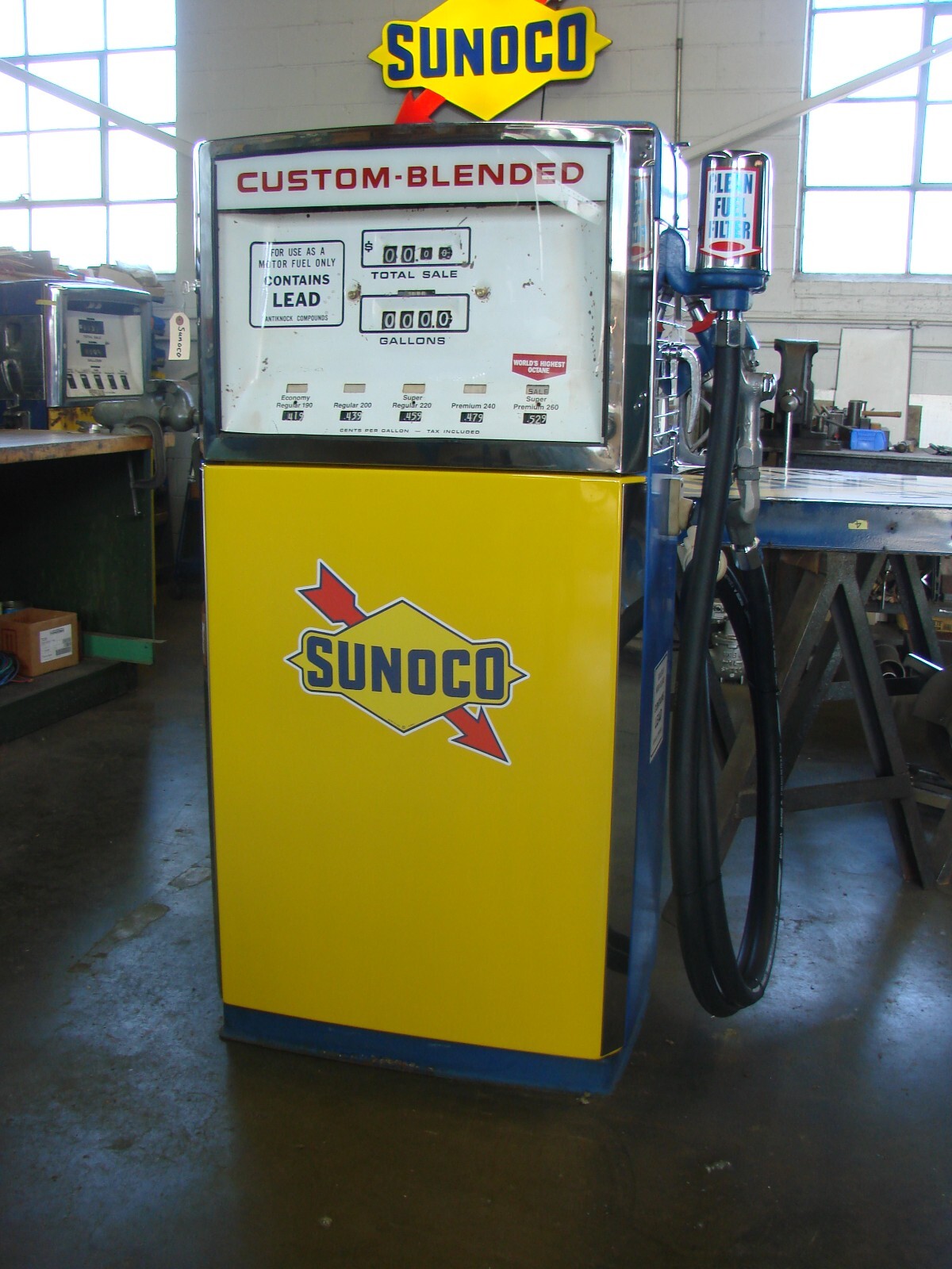Sunoco Custom Blend Gas Pump Original 1970's Wayne Blendomatic 260 Blending eBay