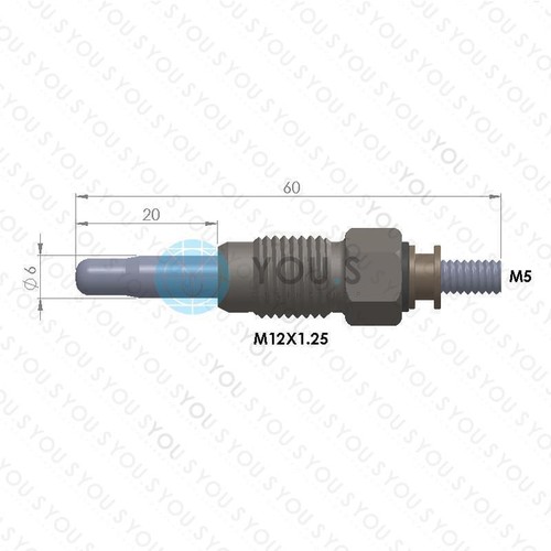 6 Piece You.S Original Glow Plugs for Volvo 960/960 Estate (965) 2.4 Td Interc - Picture 2 of 2